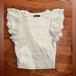 White Zara shirt